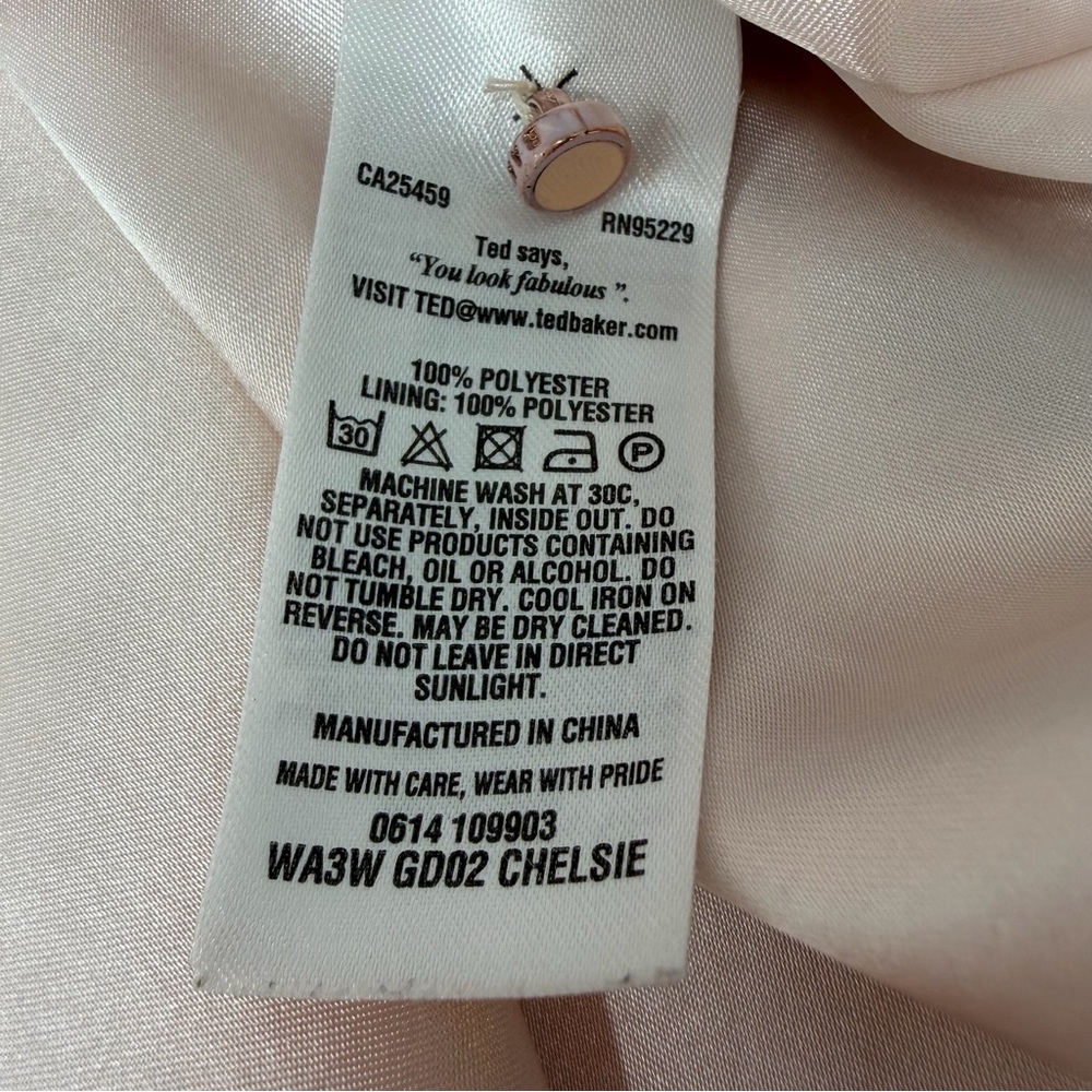 Ted Baker London CHELSIE Water Bottle Print Dress Size 1, XS - Picture 12 of 14